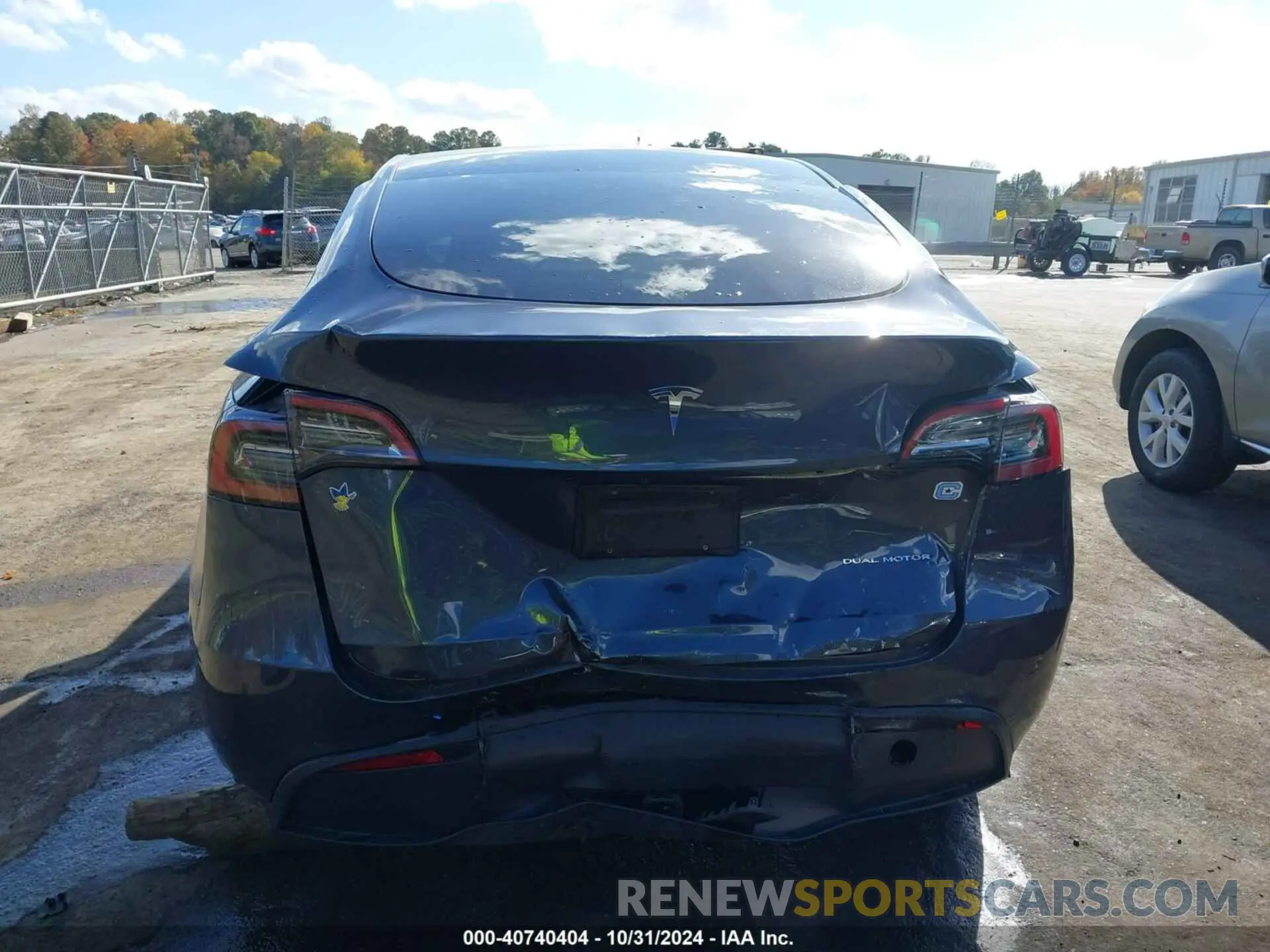 16 fotografías del automóvil dañado 7SAYGDEE6NA018294 TESLA MODEL Y 2022