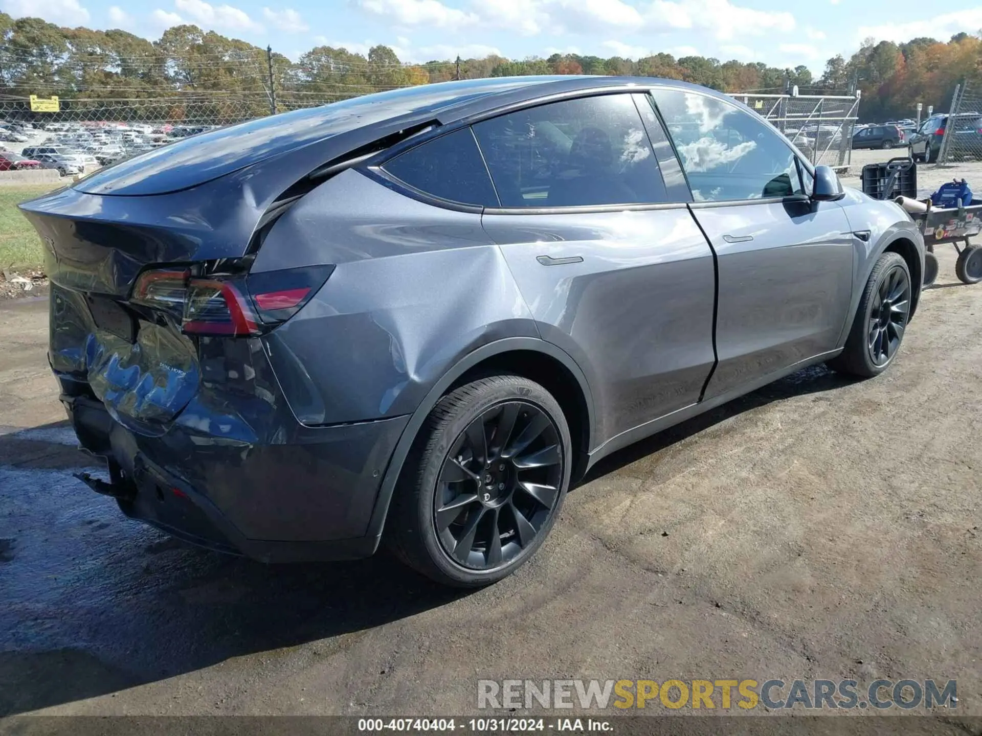 4 fotografías del automóvil dañado 7SAYGDEE6NA018294 TESLA MODEL Y 2022