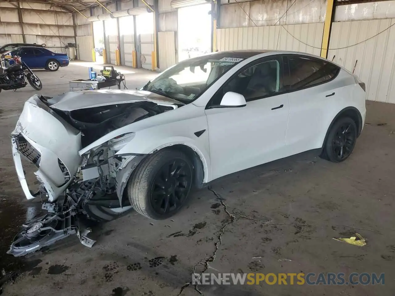 1 fotografías del automóvil dañado 7SAYGDEE6NA018764 TESLA MODEL Y 2022