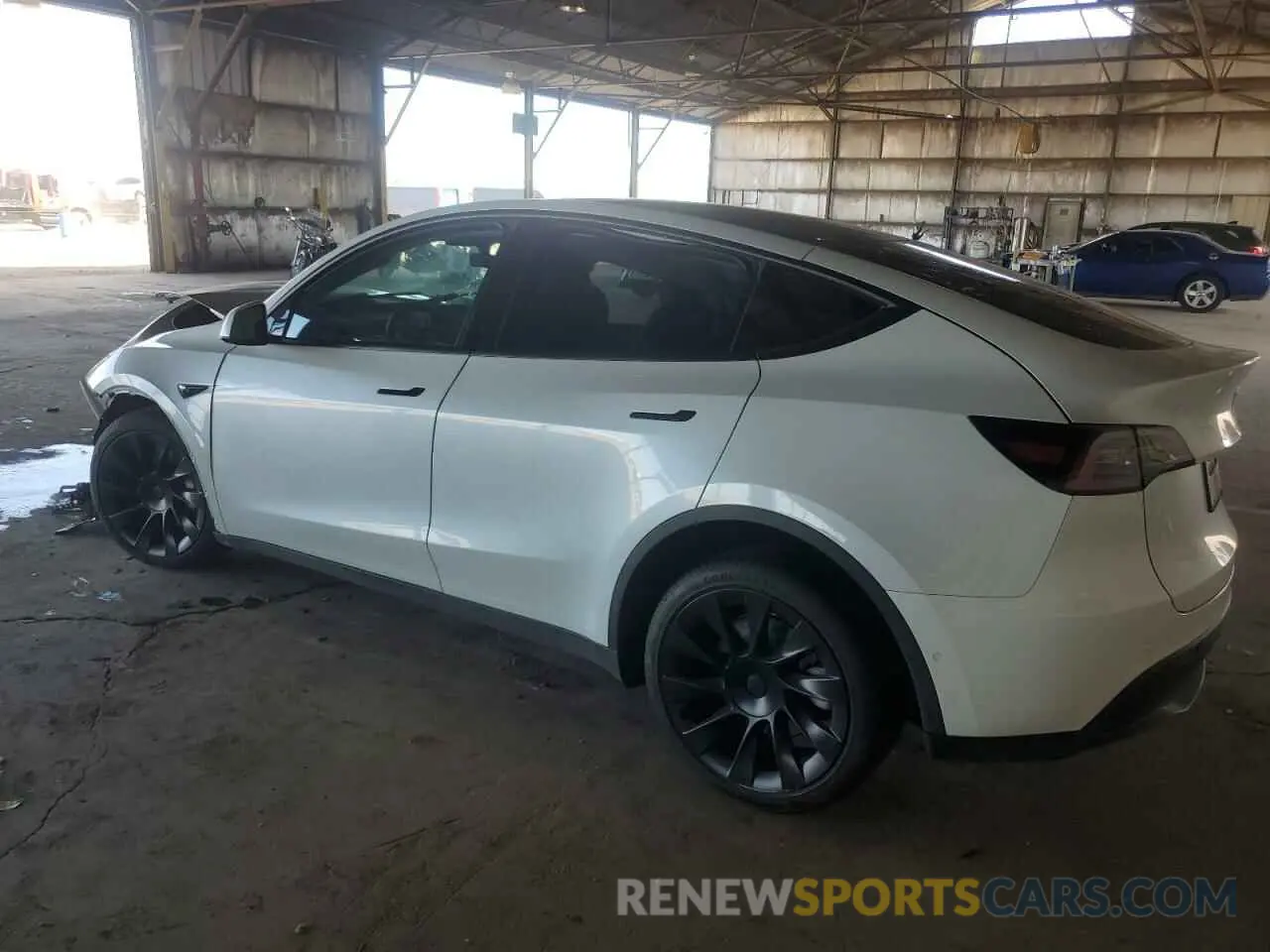 2 fotografías del automóvil dañado 7SAYGDEE6NA018764 TESLA MODEL Y 2022