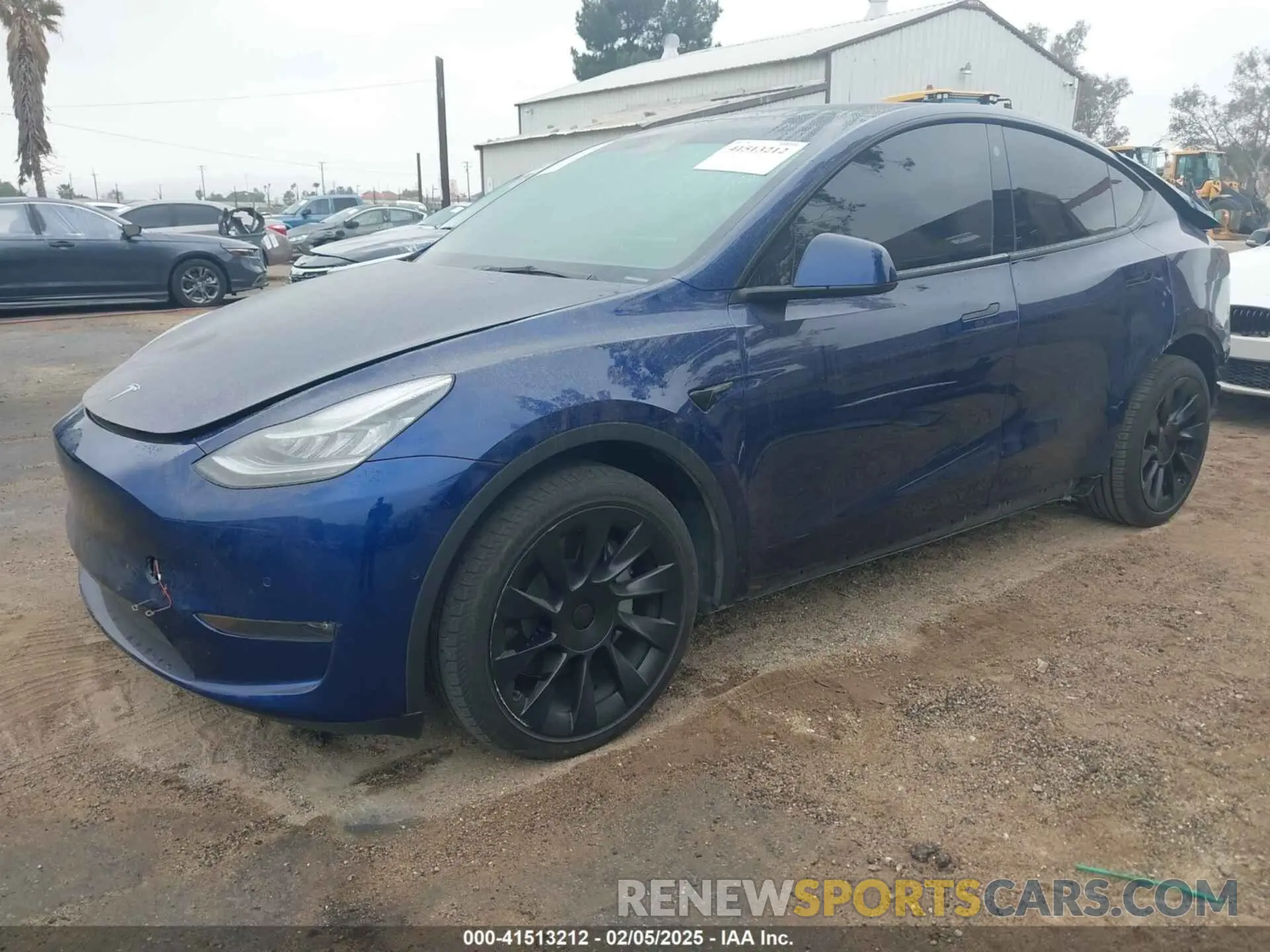 2 fotografías del automóvil dañado 7SAYGDEE6NA021115 TESLA MODEL Y 2022