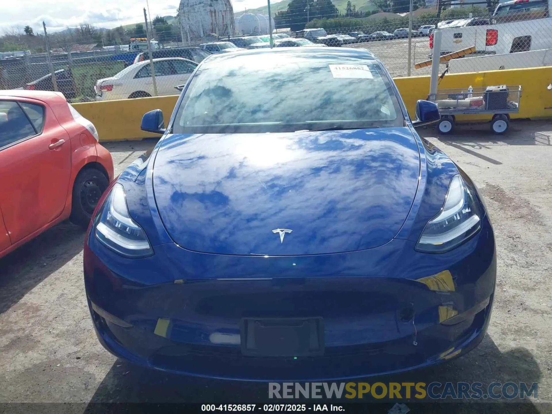 12 fotografías del automóvil dañado 7SAYGDEE6NF318372 TESLA MODEL Y 2022