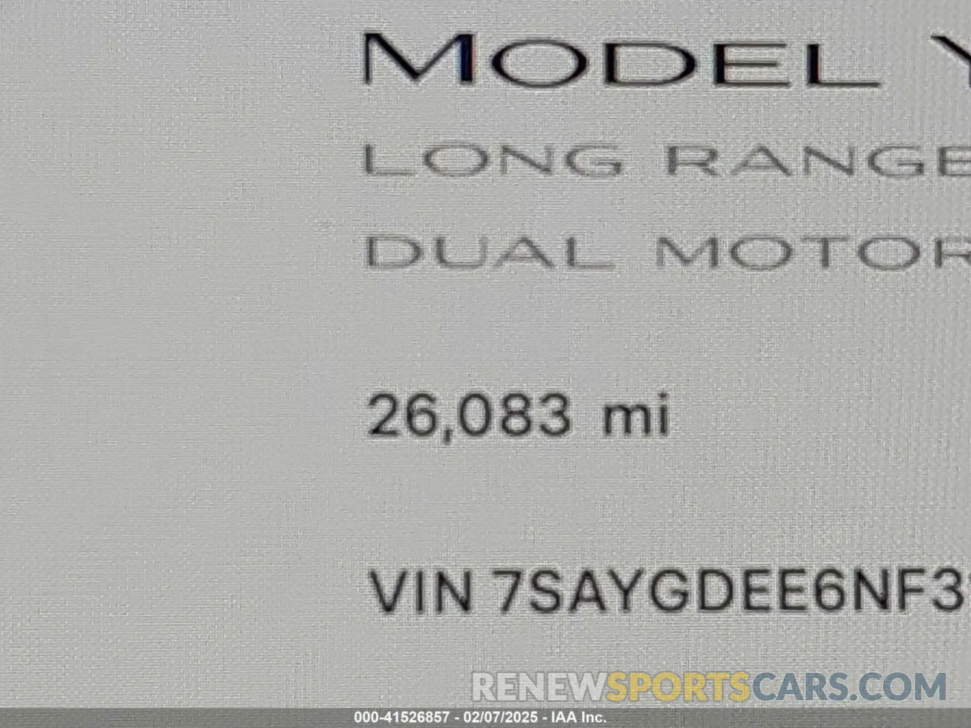 15 fotografías del automóvil dañado 7SAYGDEE6NF318372 TESLA MODEL Y 2022