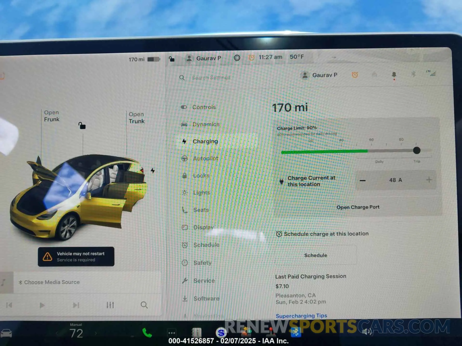 17 fotografías del automóvil dañado 7SAYGDEE6NF318372 TESLA MODEL Y 2022
