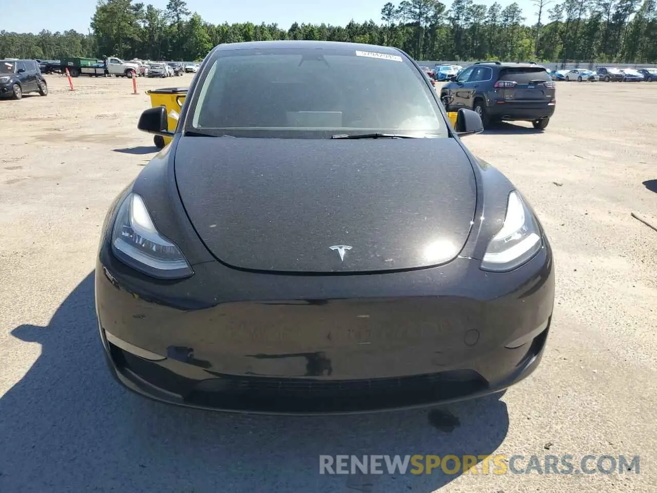 5 fotografías del automóvil dañado 7SAYGDEE6NF321742 TESLA MODEL Y 2022