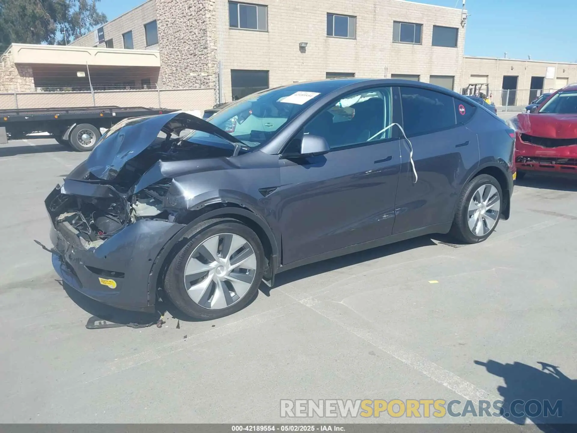 2 fotografías del automóvil dañado 7SAYGDEE6NF344583 TESLA MODEL Y 2022