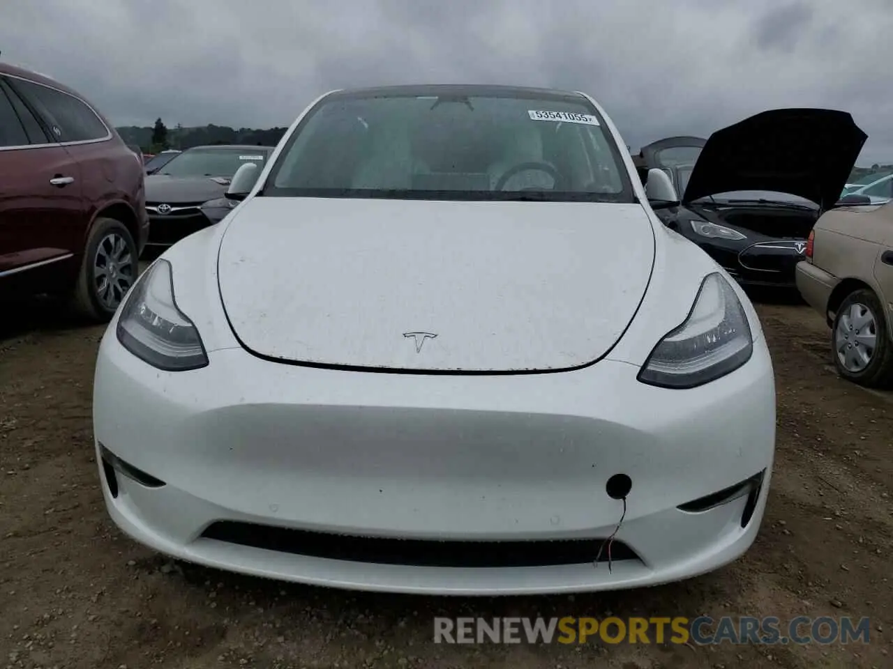 5 fotografías del automóvil dañado 7SAYGDEE6NF358063 TESLA MODEL Y 2022