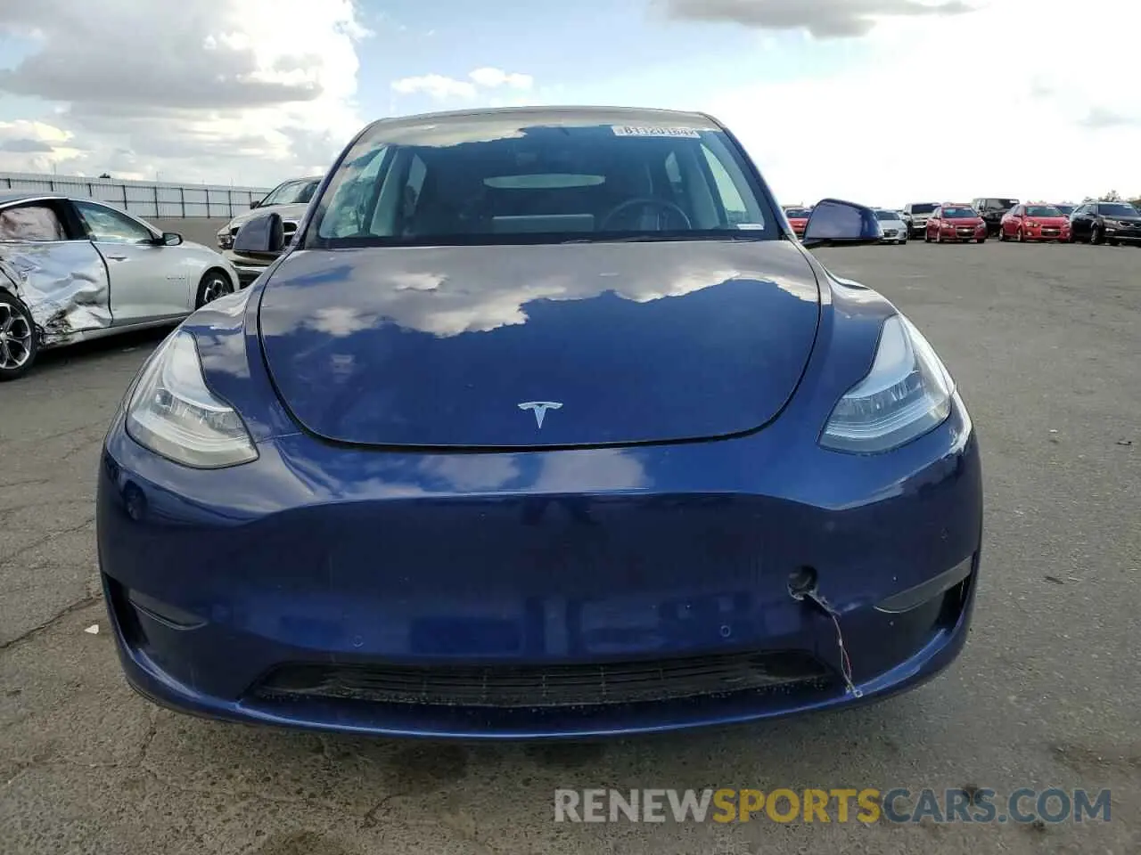 5 fotografías del automóvil dañado 7SAYGDEE6NF386736 TESLA MODEL Y 2022