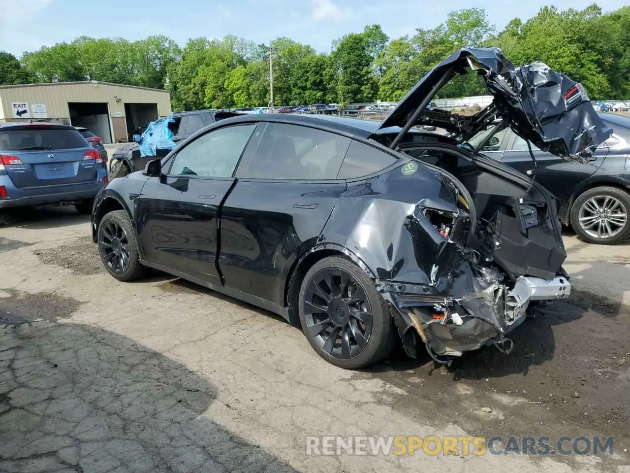 2 fotografías del automóvil dañado 7SAYGDEE6NF386753 TESLA MODEL Y 2022