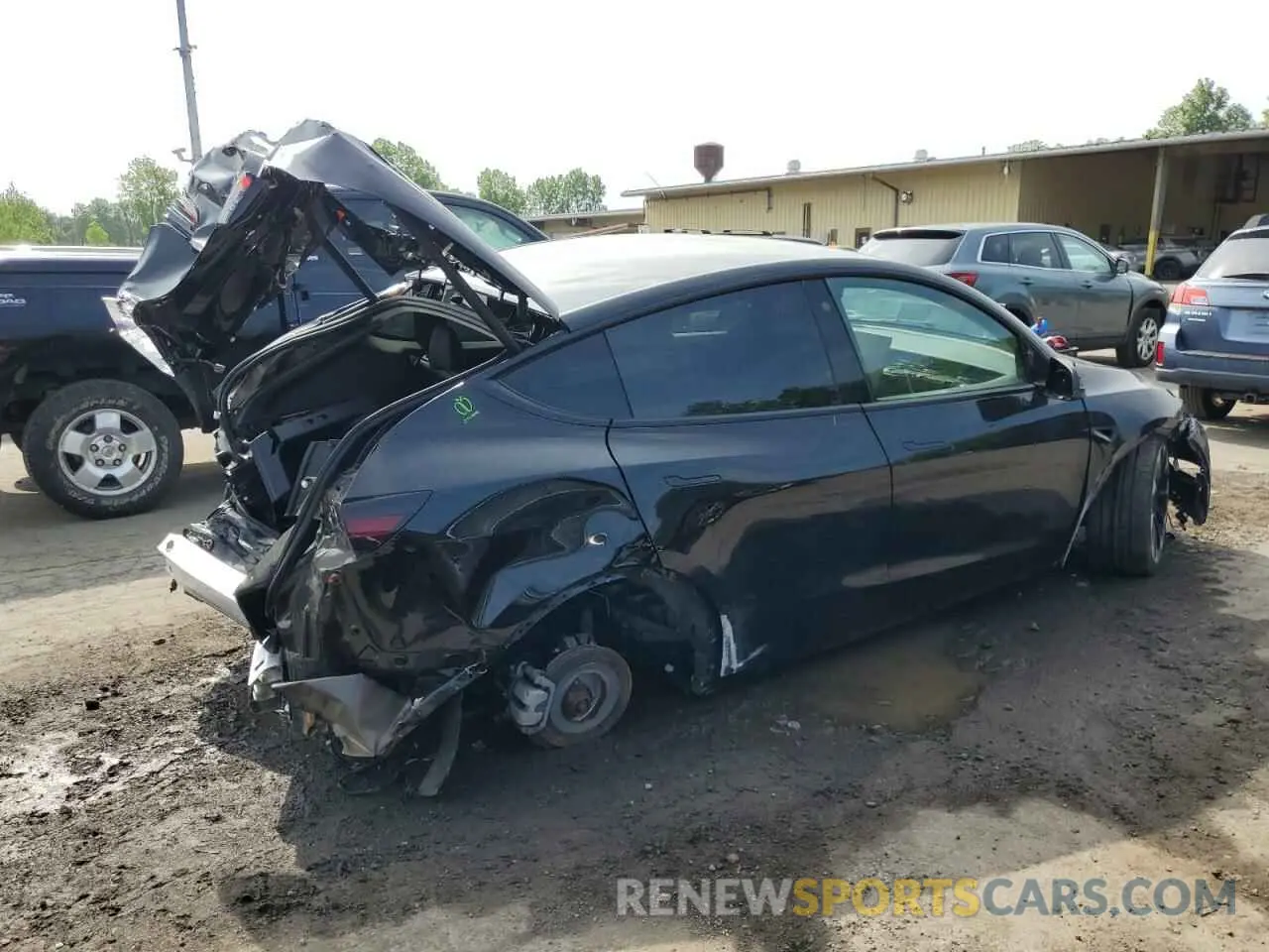 3 fotografías del automóvil dañado 7SAYGDEE6NF386753 TESLA MODEL Y 2022