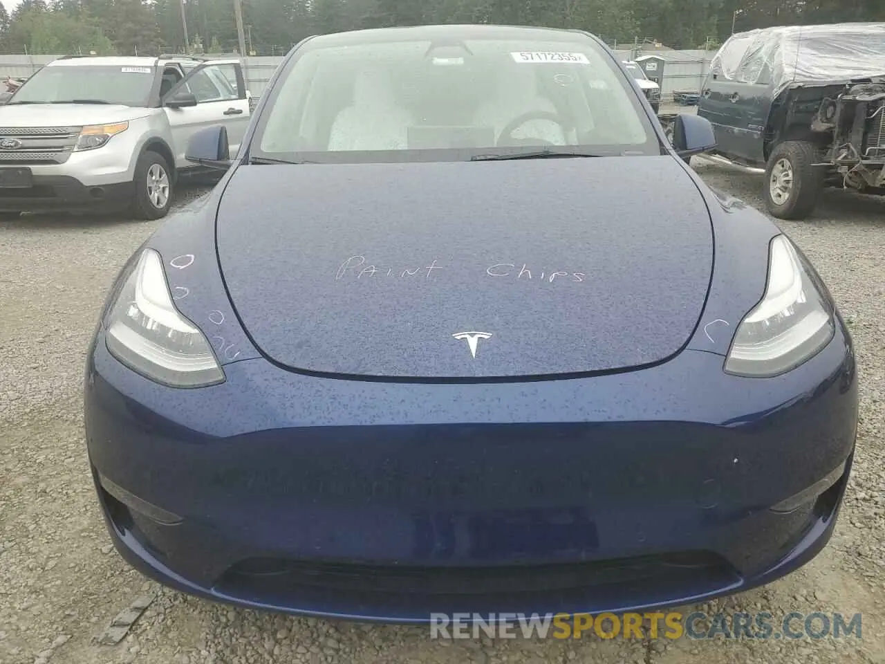 5 fotografías del automóvil dañado 7SAYGDEE6NF429651 TESLA MODEL Y 2022