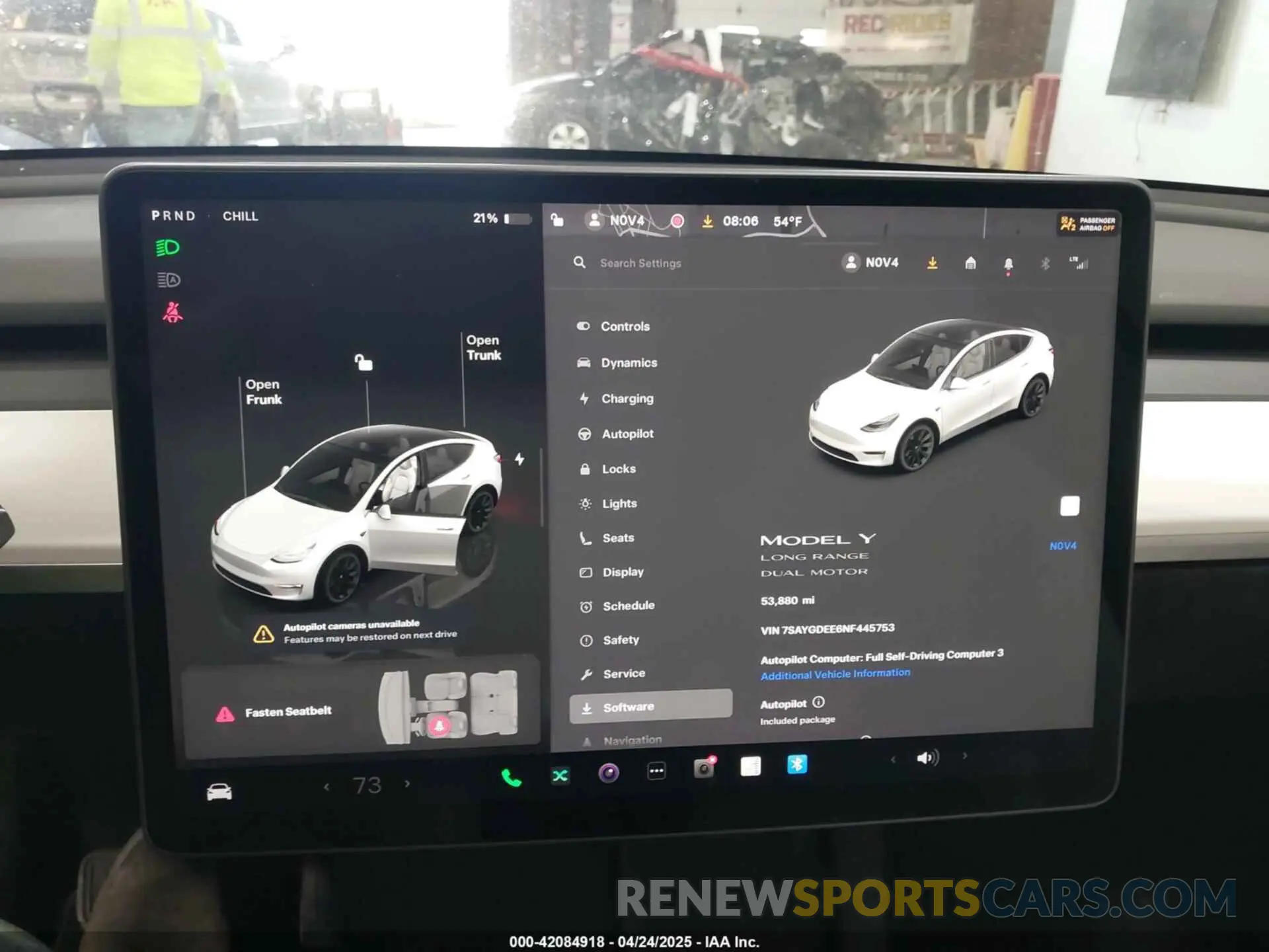 18 fotografías del automóvil dañado 7SAYGDEE6NF445753 TESLA MODEL Y 2022