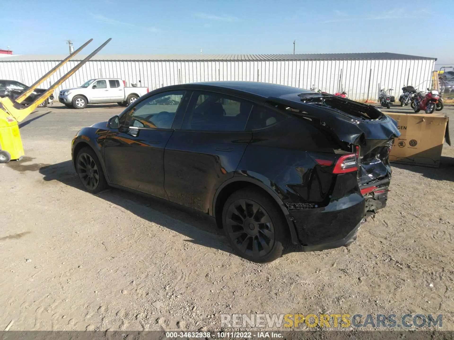 3 fotografías del automóvil dañado 7SAYGDEE6NF450757 TESLA MODEL Y 2022