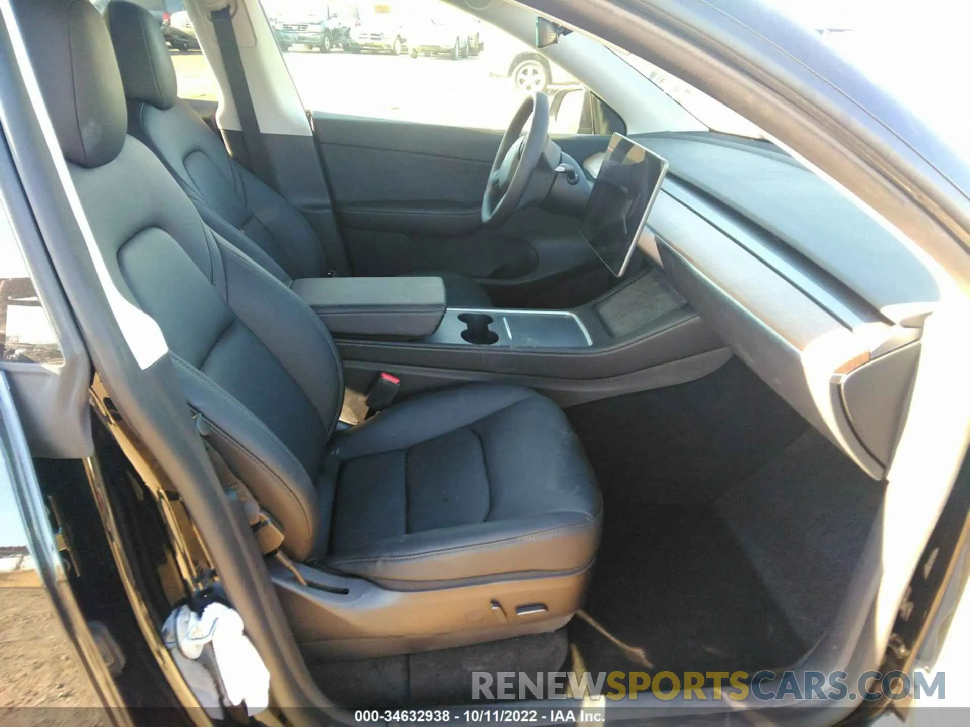 5 fotografías del automóvil dañado 7SAYGDEE6NF450757 TESLA MODEL Y 2022