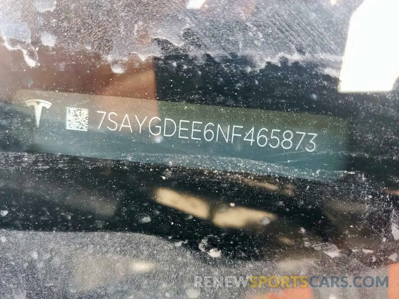12 fotografías del automóvil dañado 7SAYGDEE6NF465873 TESLA MODEL Y 2022