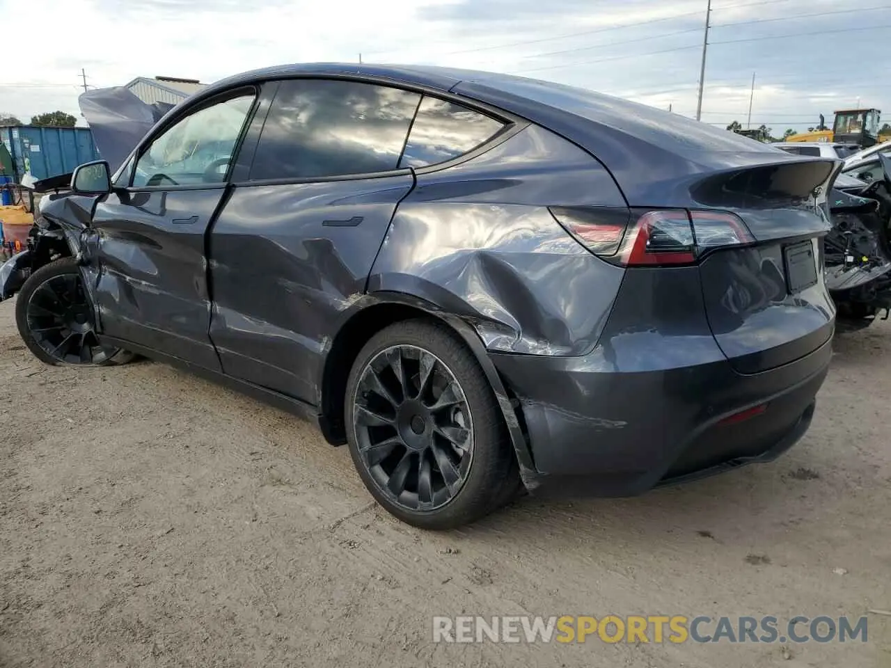 2 fotografías del automóvil dañado 7SAYGDEE6NF480499 TESLA MODEL Y 2022