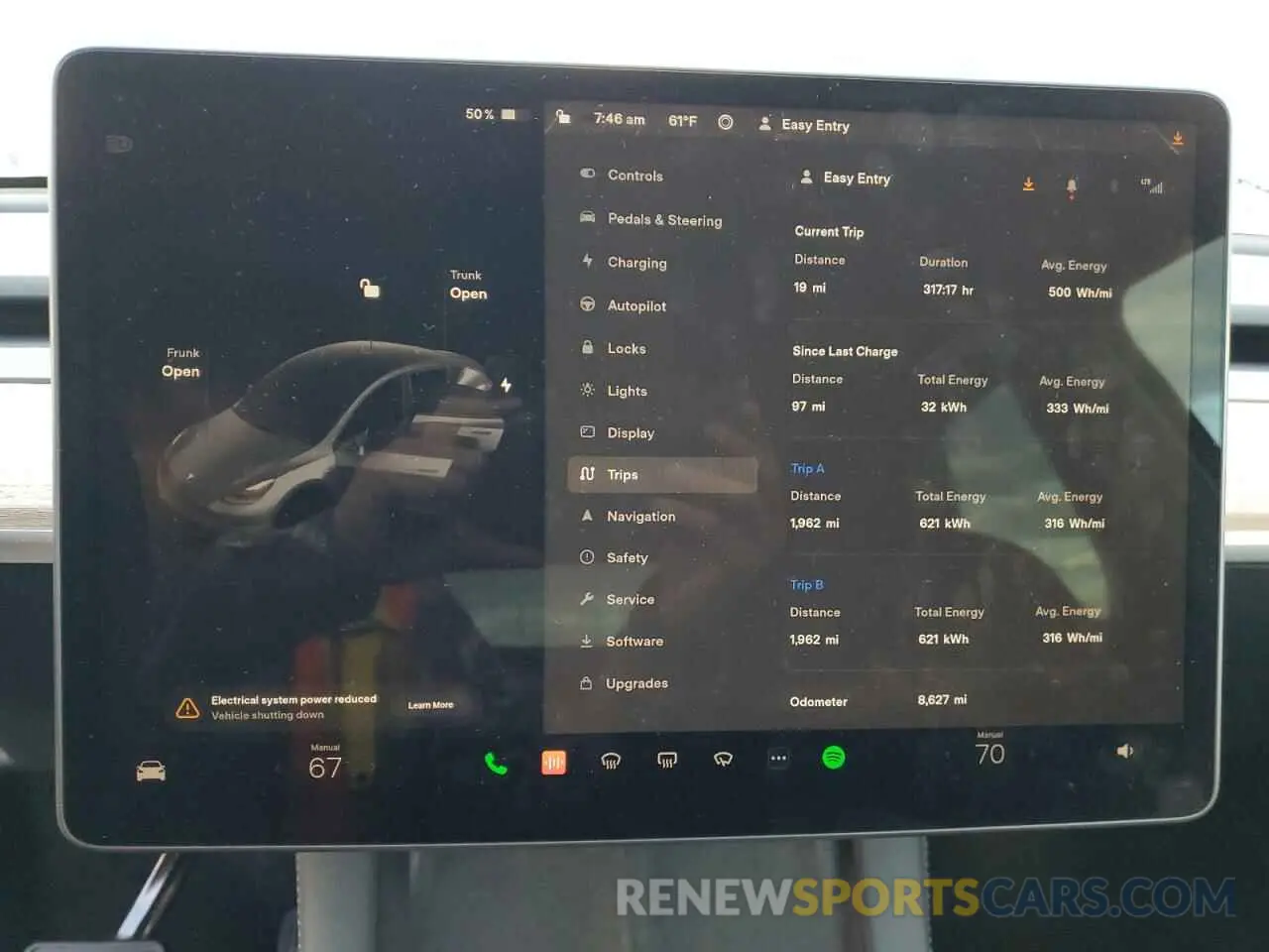 9 fotografías del automóvil dañado 7SAYGDEE6NF480499 TESLA MODEL Y 2022