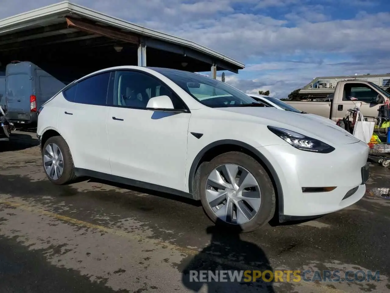 4 fotografías del automóvil dañado 7SAYGDEE6NF567500 TESLA MODEL Y 2022
