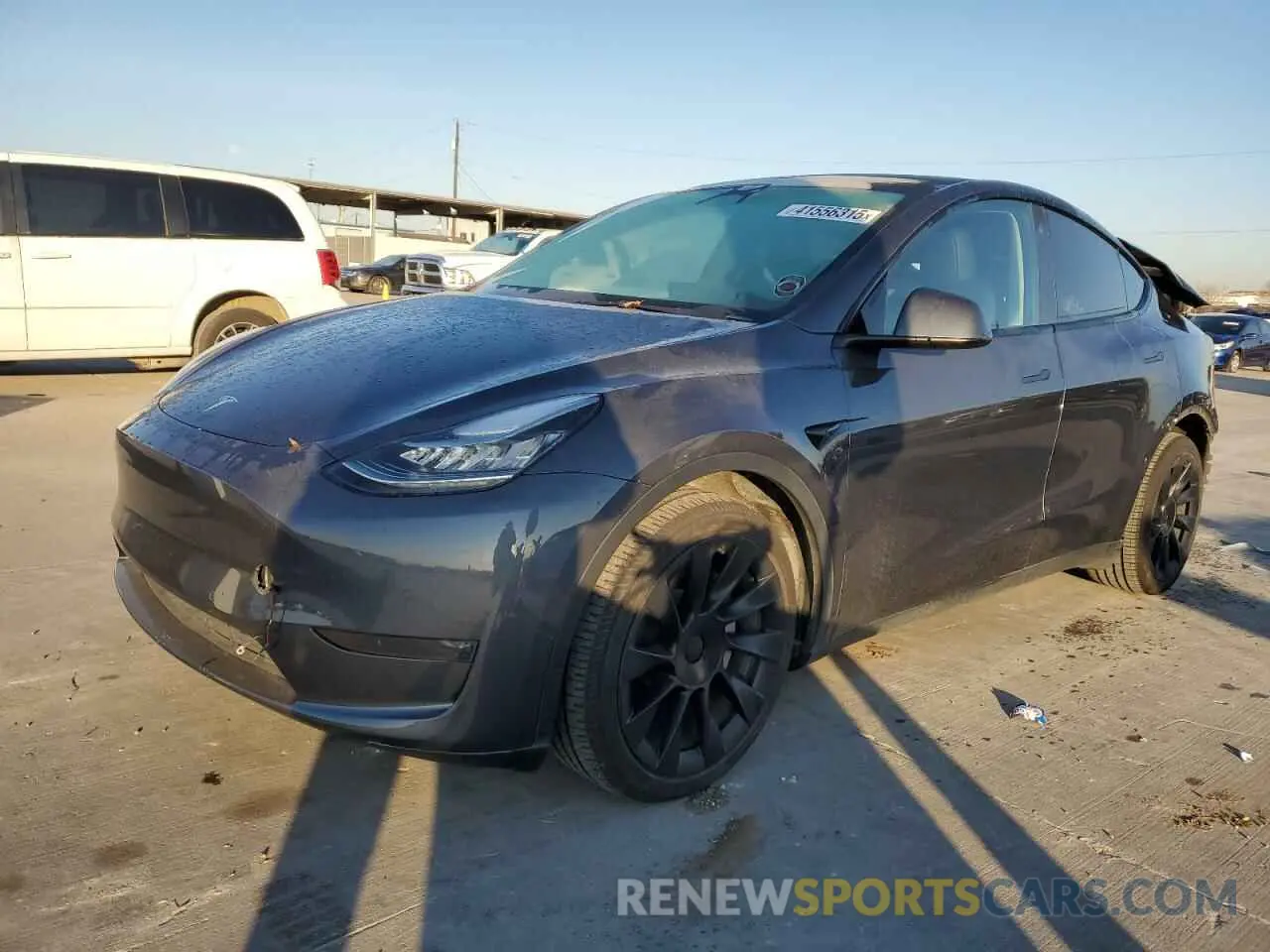 1 fotografías del automóvil dañado 7SAYGDEE7NA013492 TESLA MODEL Y 2022