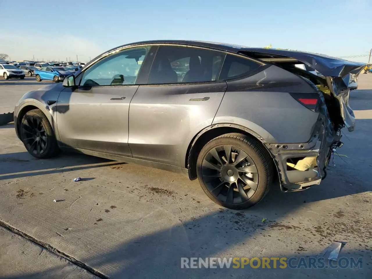 2 fotografías del automóvil dañado 7SAYGDEE7NA013492 TESLA MODEL Y 2022