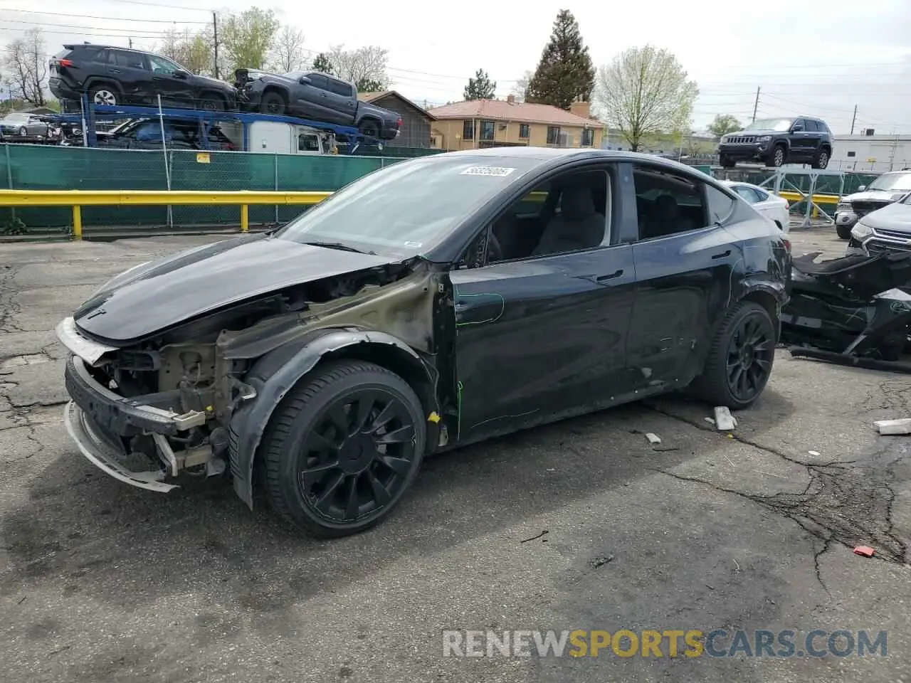 1 fotografías del automóvil dañado 7SAYGDEE7NA014402 TESLA MODEL Y 2022