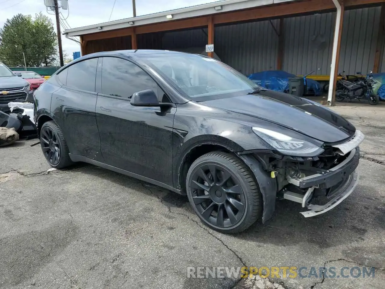 4 fotografías del automóvil dañado 7SAYGDEE7NA014402 TESLA MODEL Y 2022