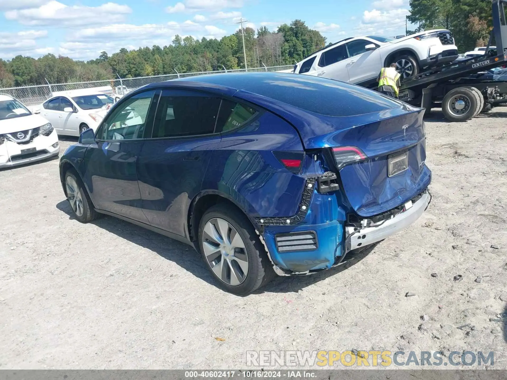 3 fotografías del automóvil dañado 7SAYGDEE7NA015162 TESLA MODEL Y 2022