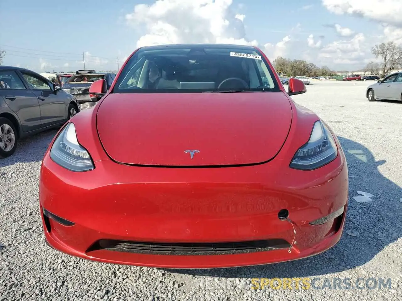 5 fotografías del automóvil dañado 7SAYGDEE7NA021334 TESLA MODEL Y 2022