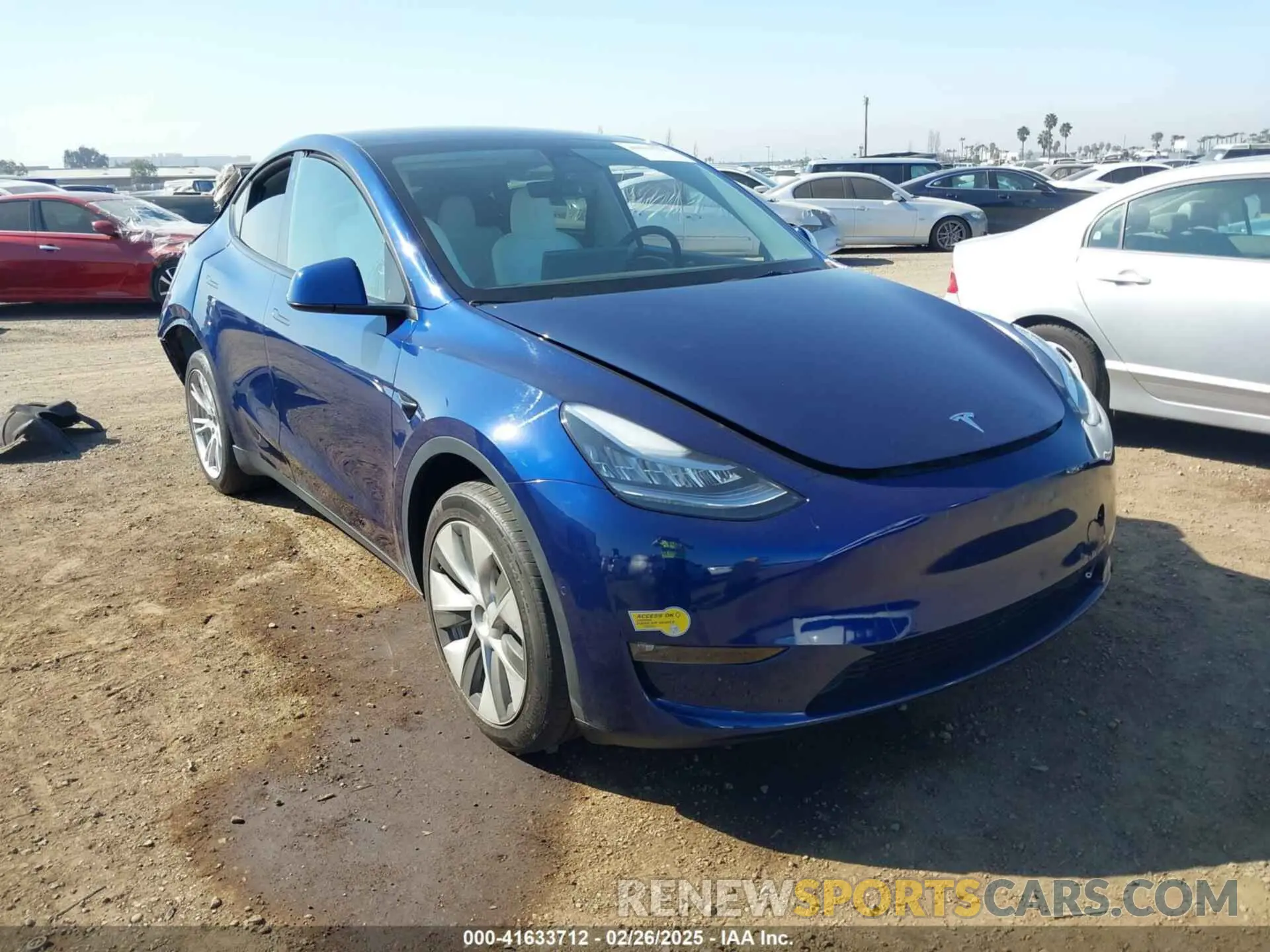 1 fotografías del automóvil dañado 7SAYGDEE7NF312239 TESLA MODEL Y 2022