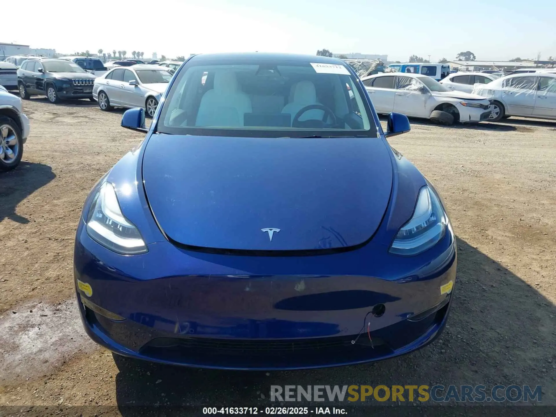 12 fotografías del automóvil dañado 7SAYGDEE7NF312239 TESLA MODEL Y 2022