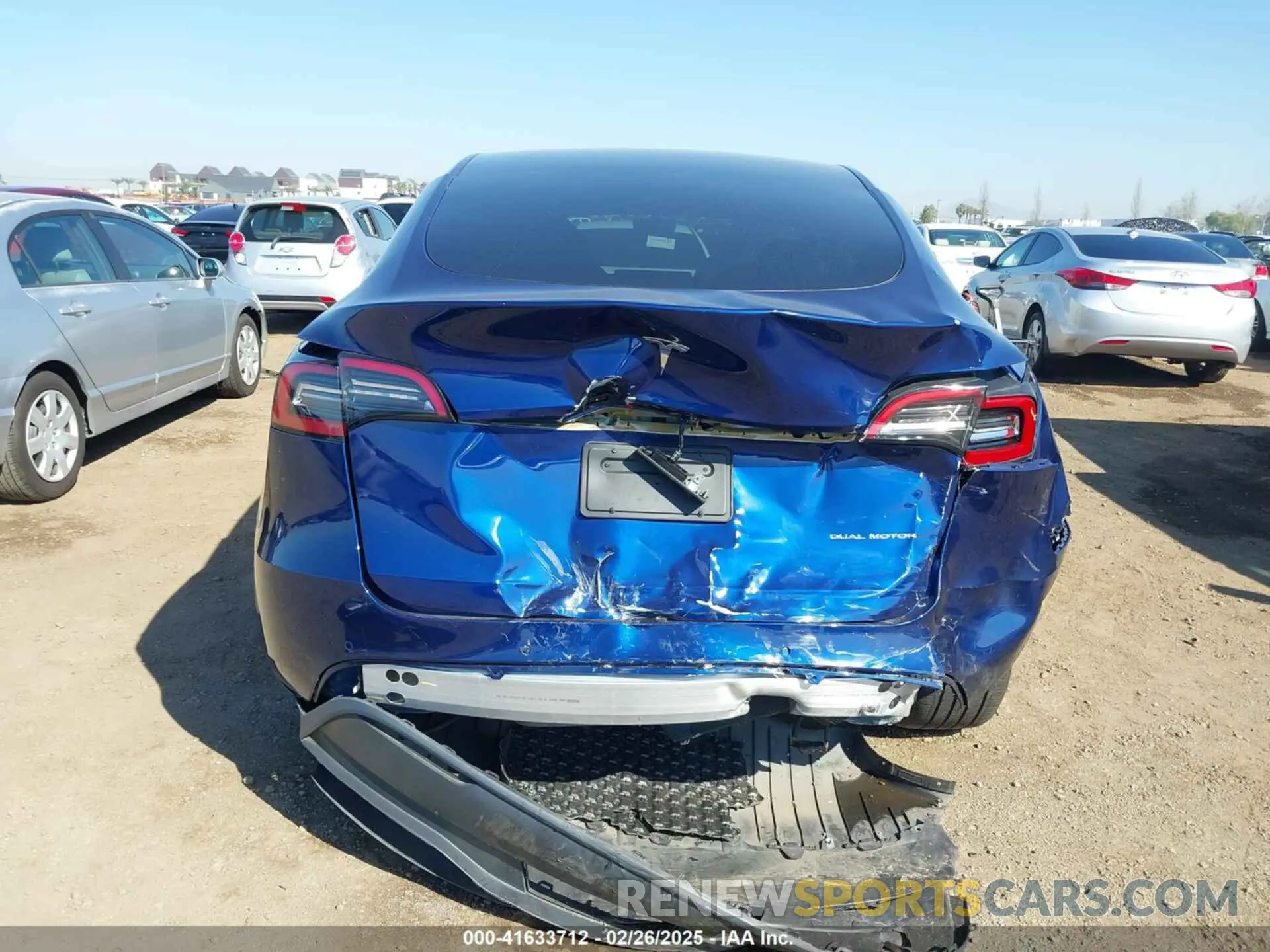 16 fotografías del automóvil dañado 7SAYGDEE7NF312239 TESLA MODEL Y 2022
