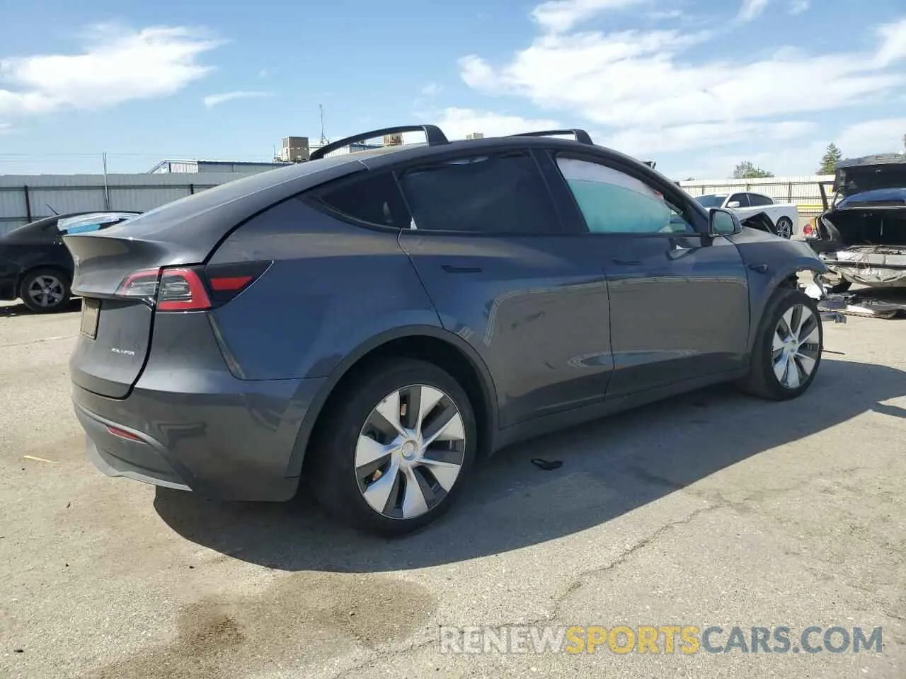 3 fotografías del automóvil dañado 7SAYGDEE7NF351669 TESLA MODEL Y 2022