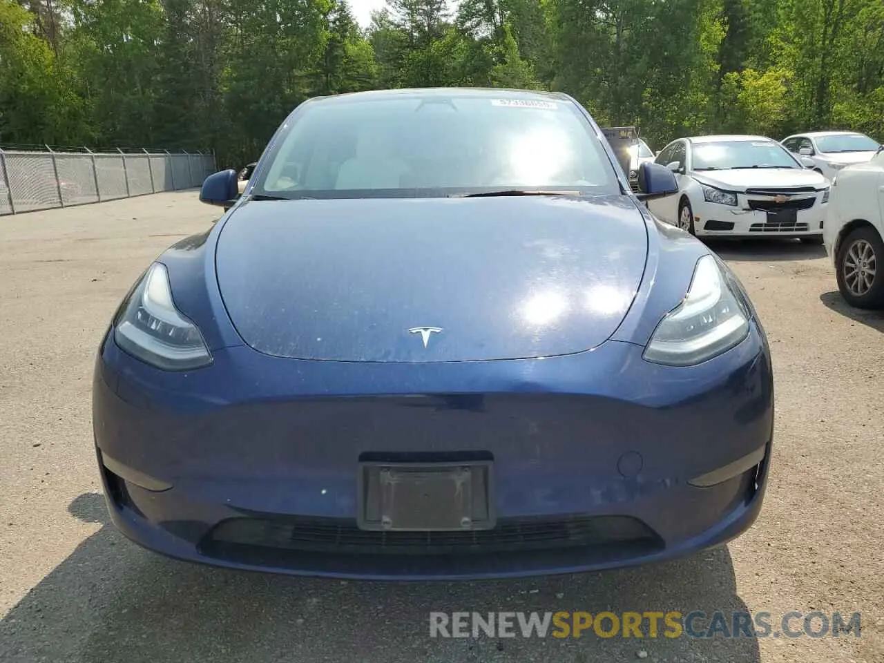 5 fotografías del automóvil dañado 7SAYGDEE7NF436897 TESLA MODEL Y 2022