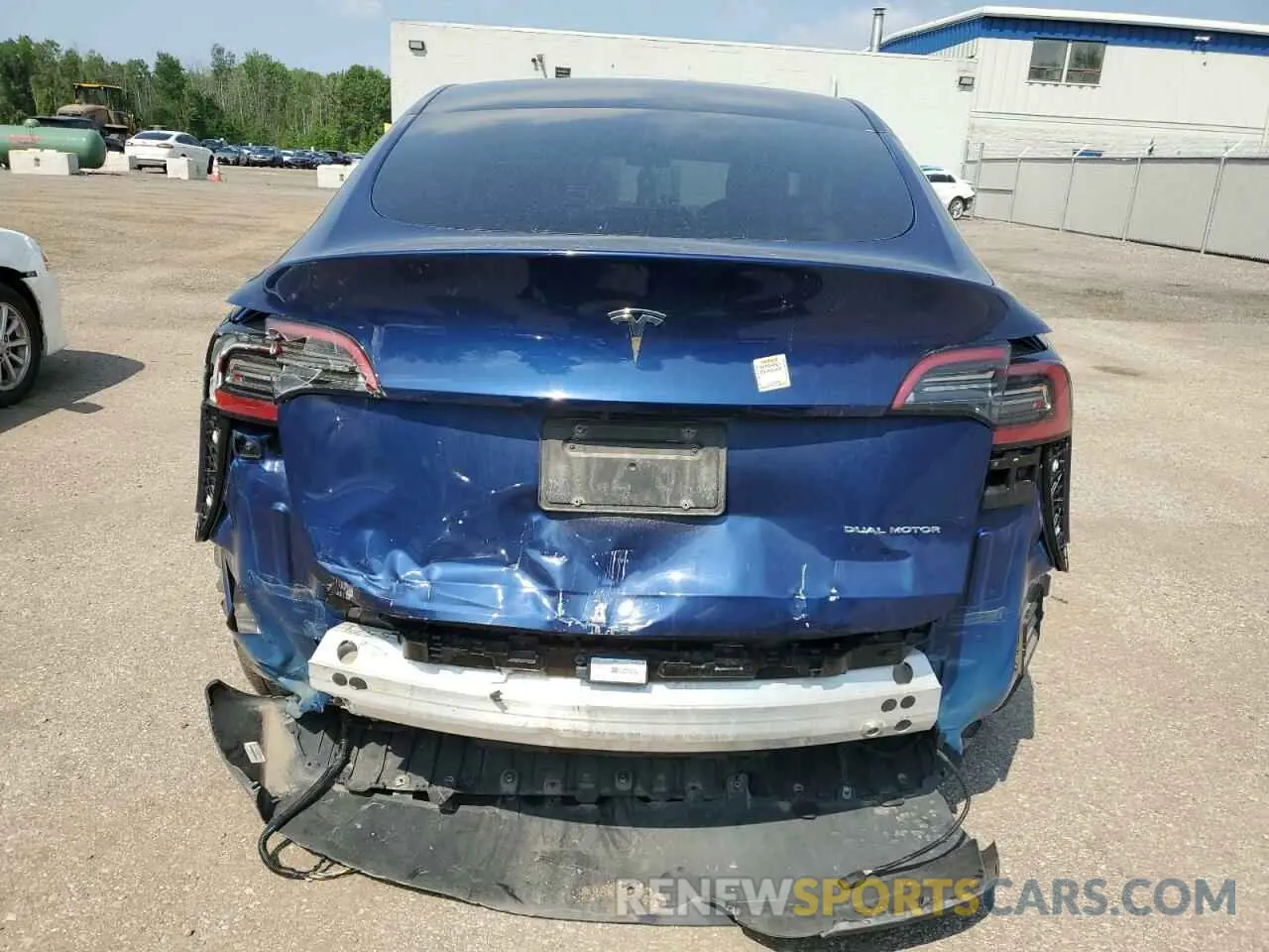 6 fotografías del automóvil dañado 7SAYGDEE7NF436897 TESLA MODEL Y 2022