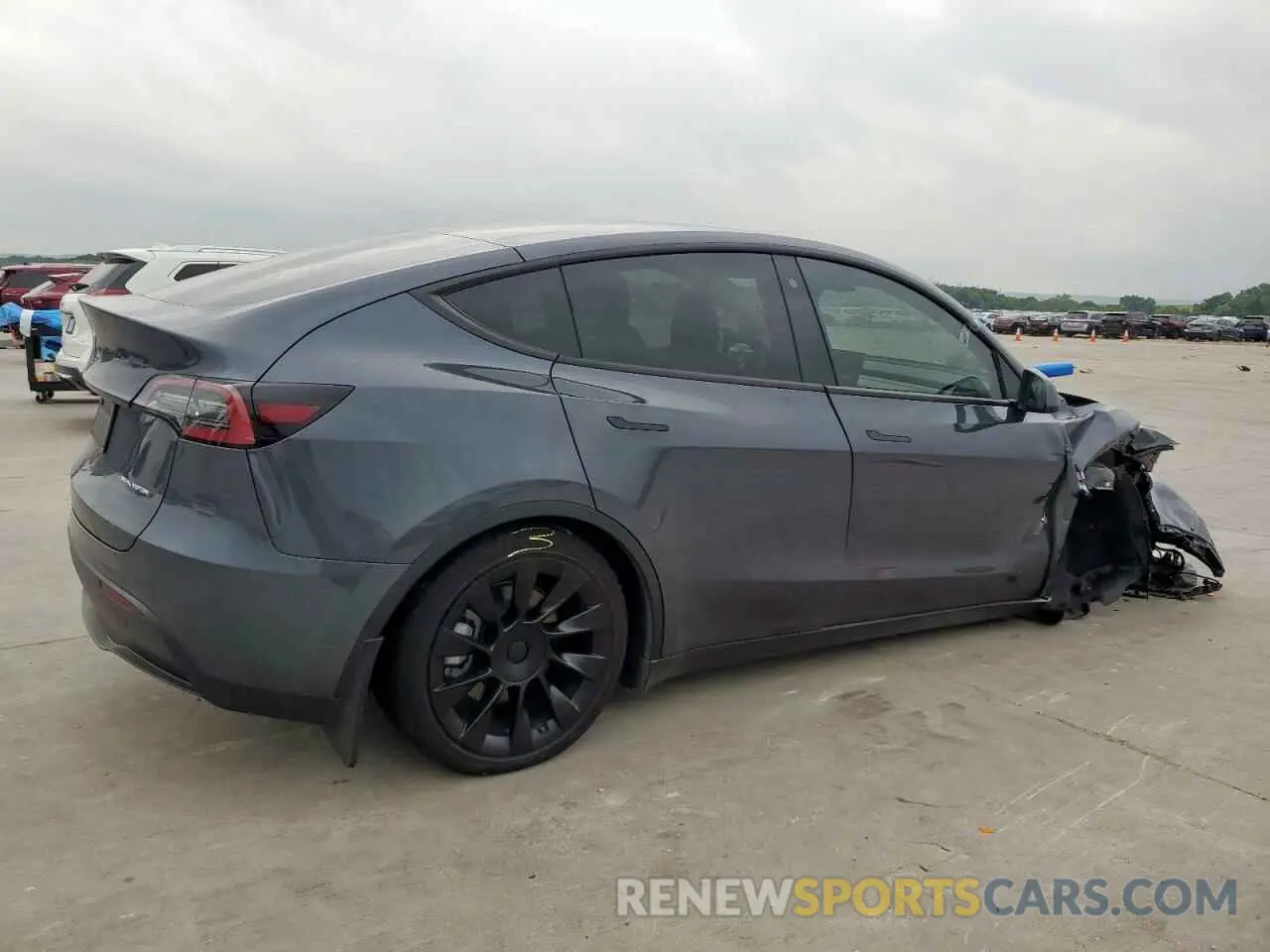 3 fotografías del automóvil dañado 7SAYGDEE7NF448824 TESLA MODEL Y 2022