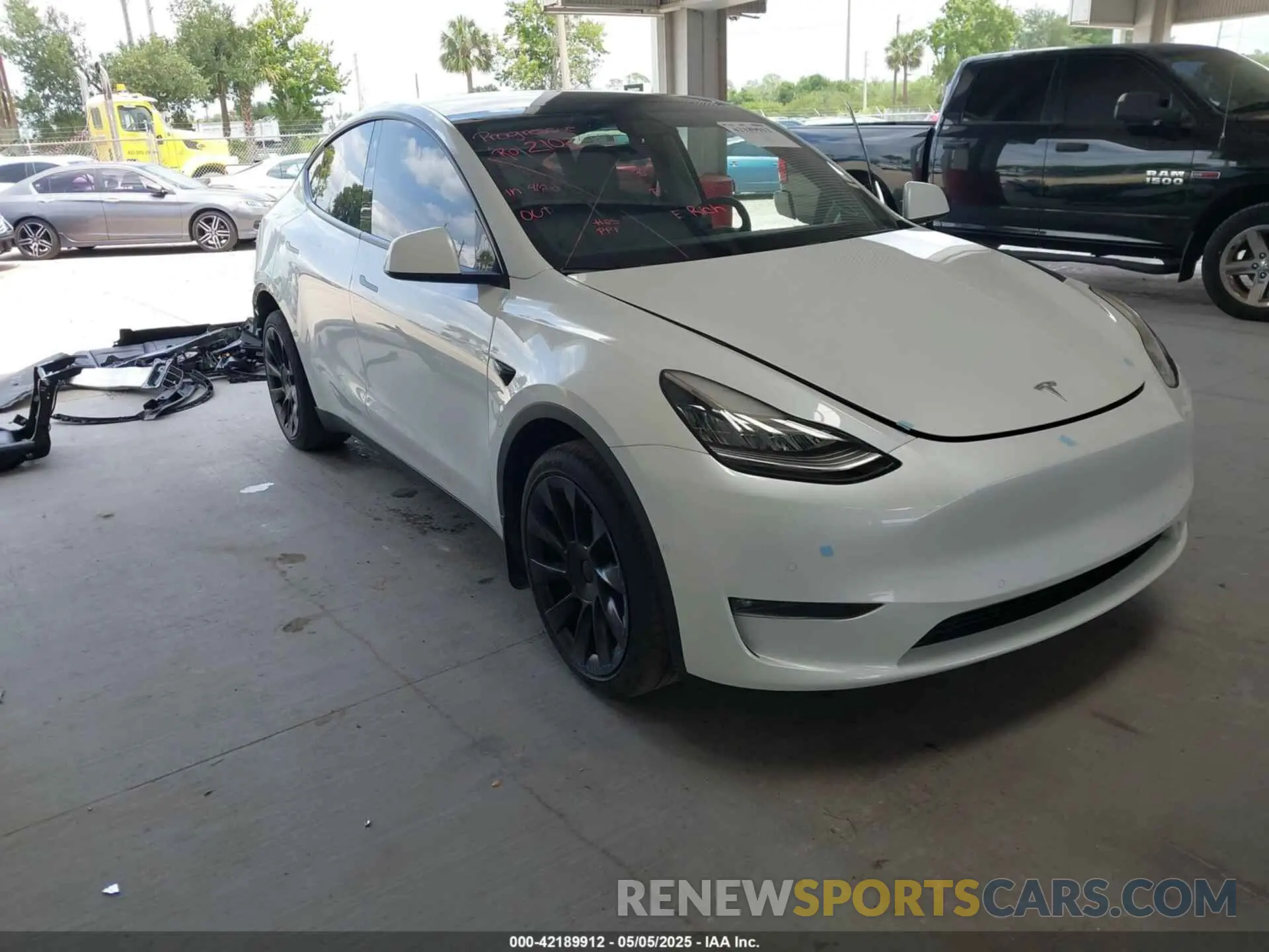 1 fotografías del automóvil dañado 7SAYGDEE7NF460942 TESLA MODEL Y 2022