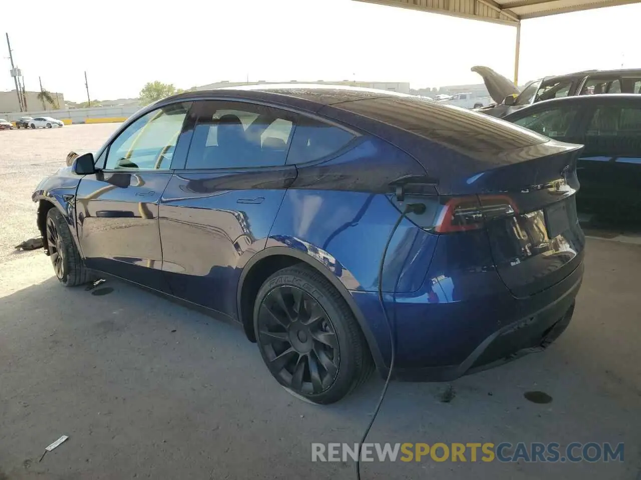 2 fotografías del automóvil dañado 7SAYGDEE7NF480656 TESLA MODEL Y 2022