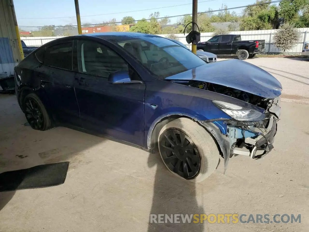 4 fotografías del automóvil dañado 7SAYGDEE7NF480656 TESLA MODEL Y 2022