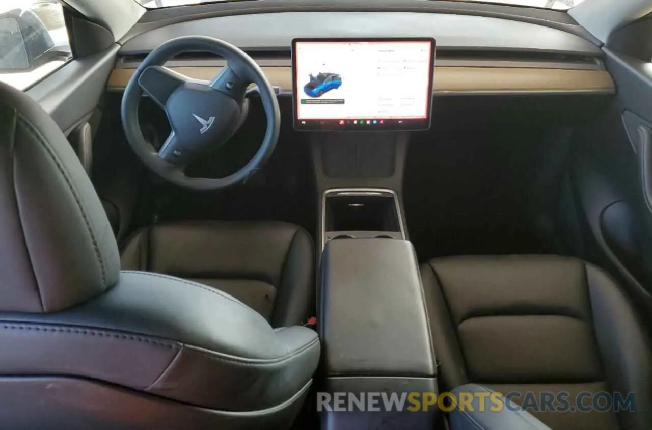 8 fotografías del automóvil dañado 7SAYGDEE7NF480656 TESLA MODEL Y 2022