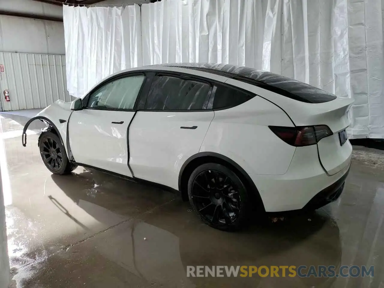 2 fotografías del automóvil dañado 7SAYGDEE7NF481869 TESLA MODEL Y 2022