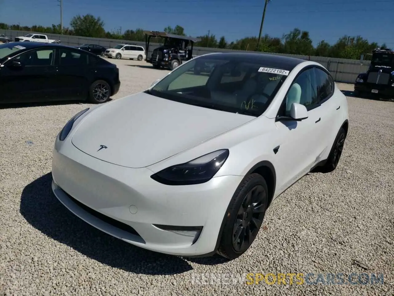 2 fotografías del automóvil dañado 7SAYGDEE7NF515776 TESLA MODEL Y 2022