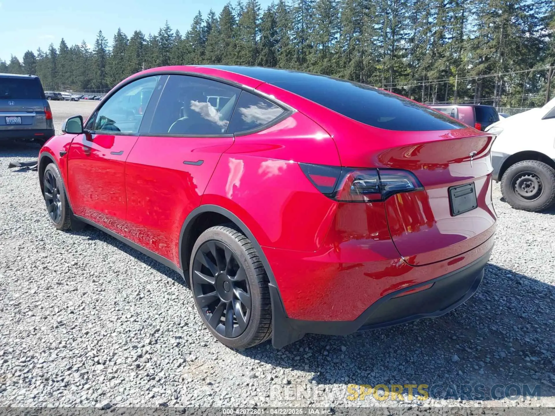 3 fotografías del automóvil dañado 7SAYGDEE7NF549278 TESLA MODEL Y 2022