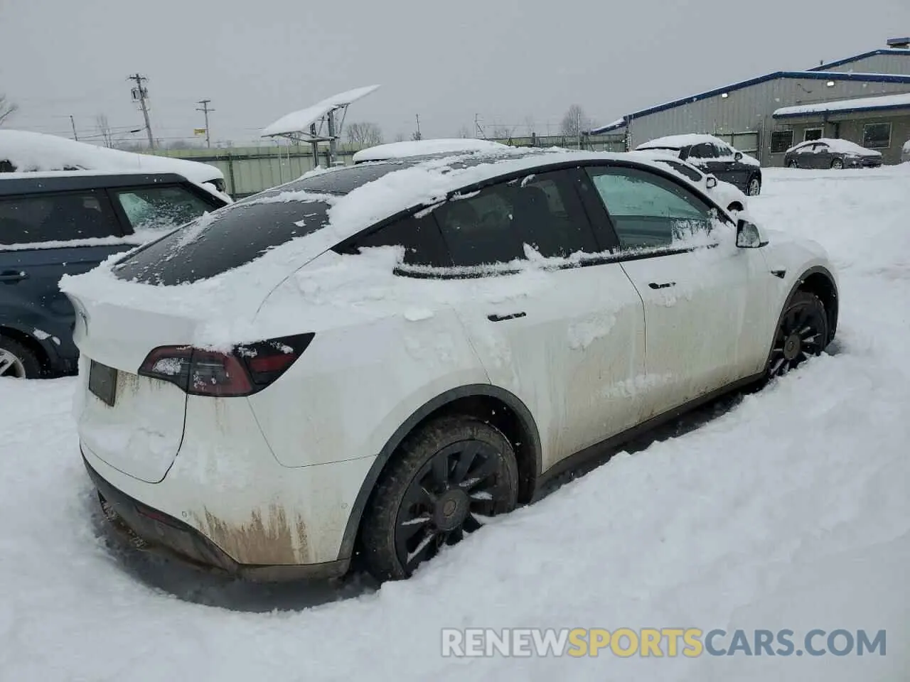 3 fotografías del automóvil dañado 7SAYGDEE8NA010567 TESLA MODEL Y 2022