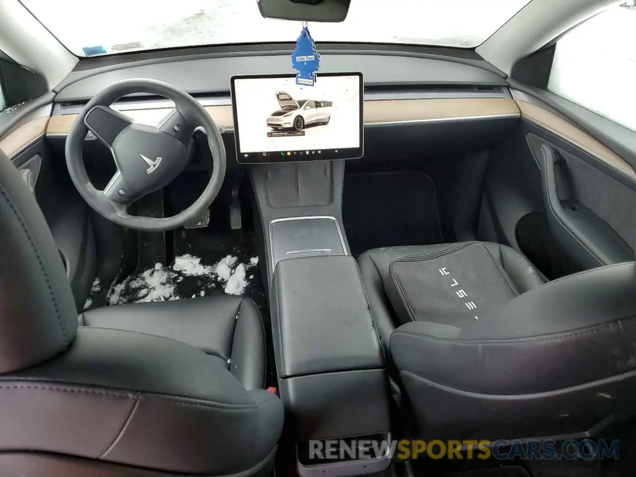 8 fotografías del automóvil dañado 7SAYGDEE8NA010567 TESLA MODEL Y 2022