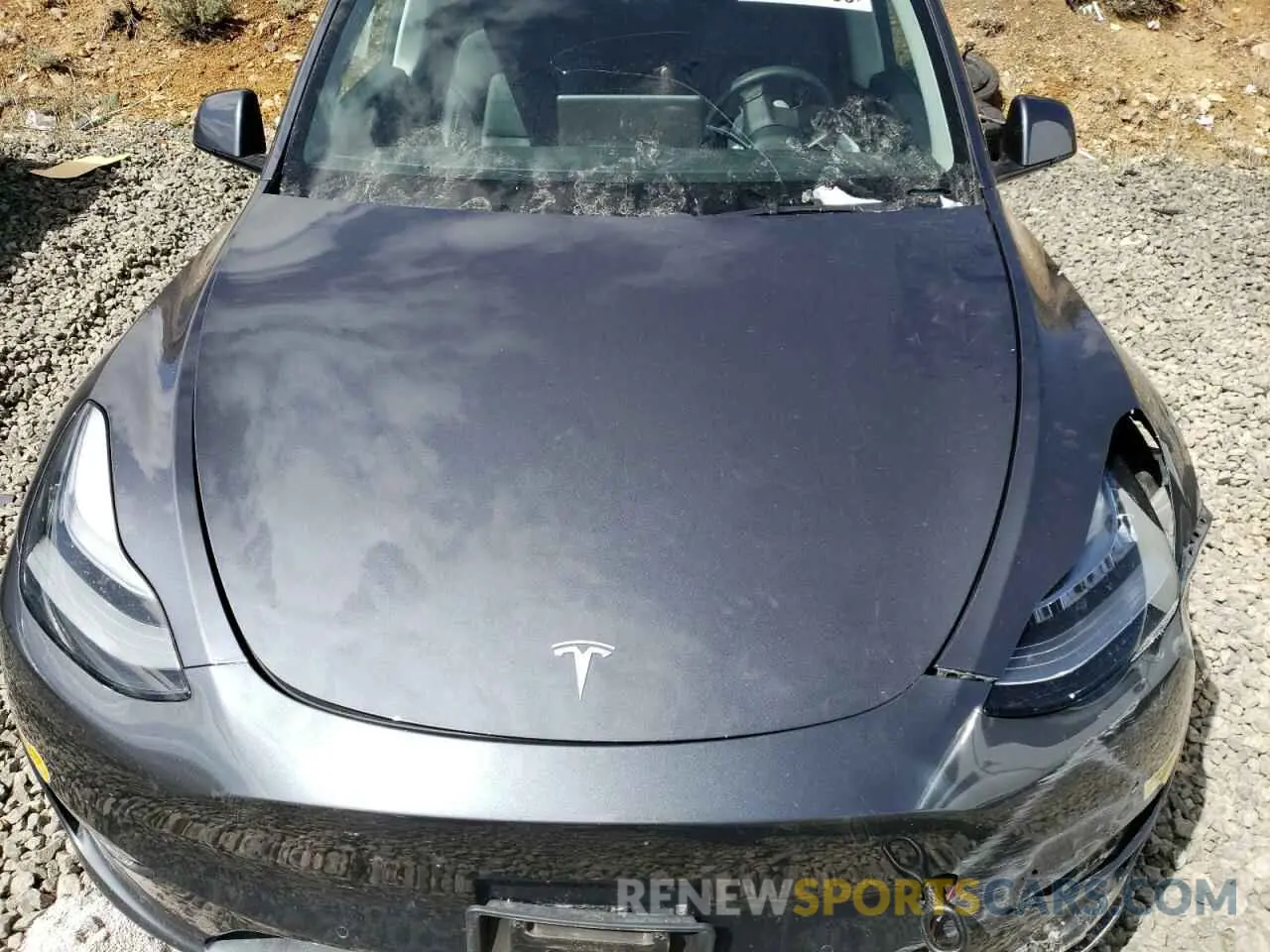 12 fotografías del automóvil dañado 7SAYGDEE8NF323945 TESLA MODEL Y 2022