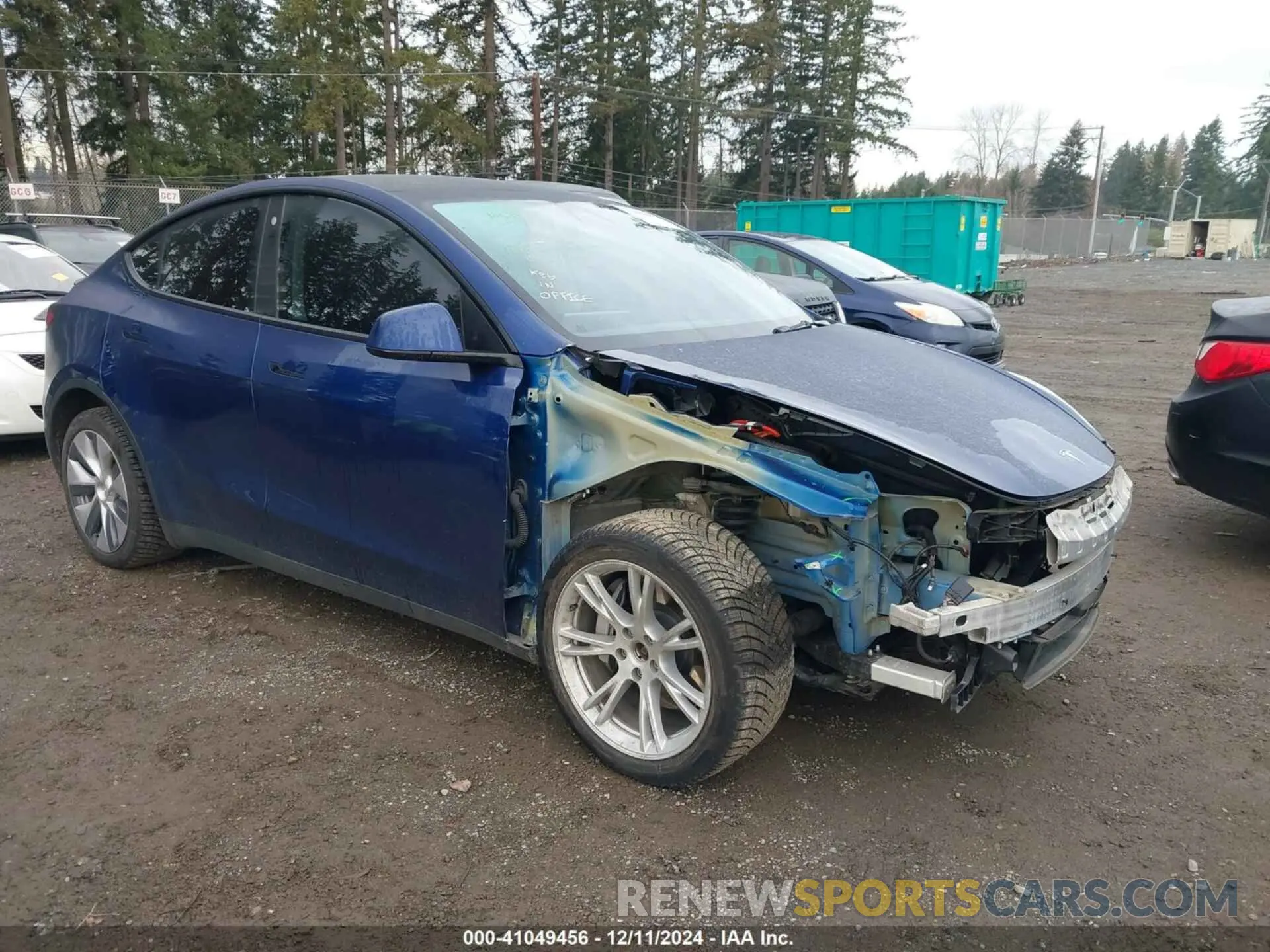 1 fotografías del automóvil dañado 7SAYGDEE8NF376077 TESLA MODEL Y 2022