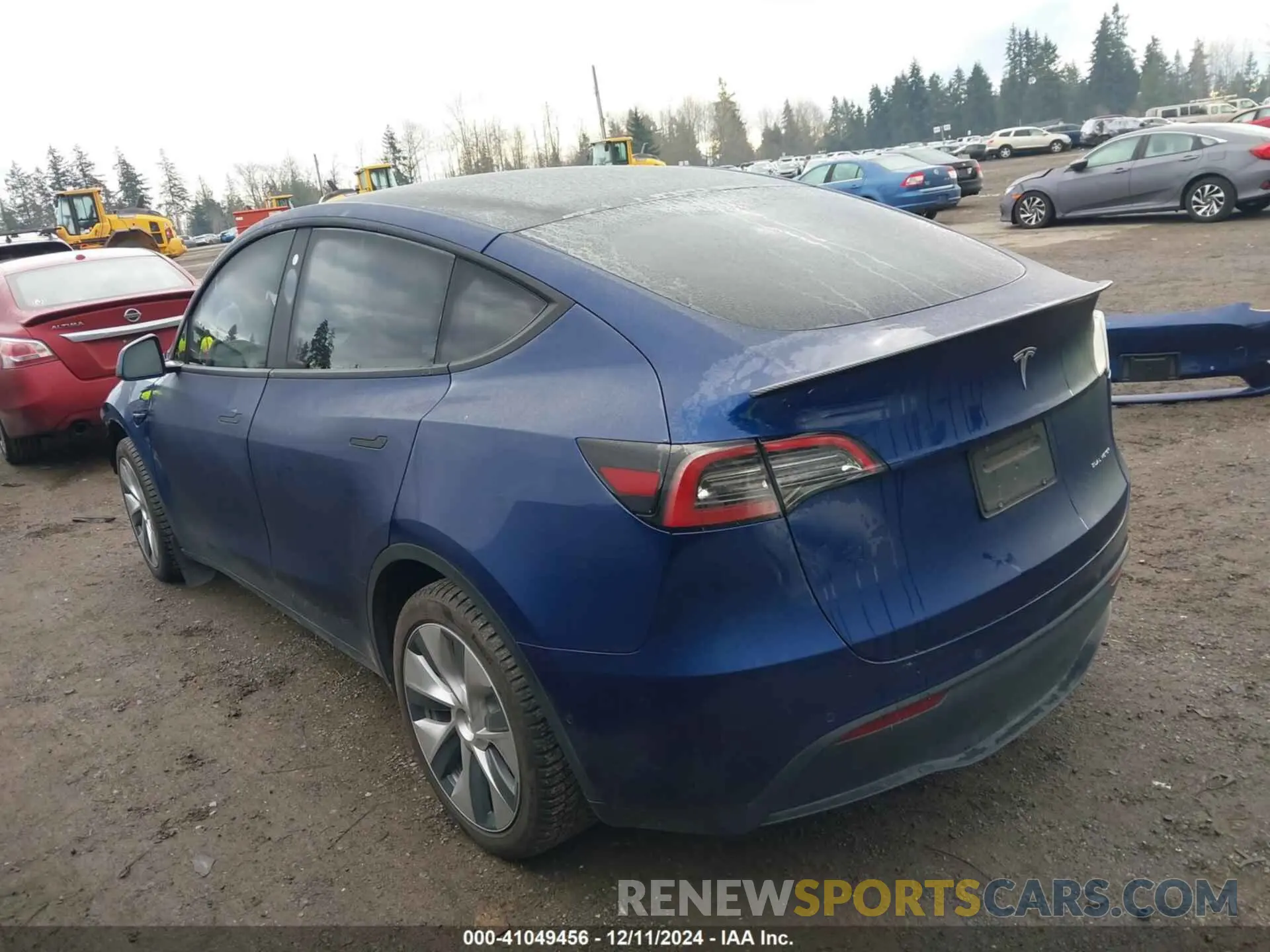 3 fotografías del automóvil dañado 7SAYGDEE8NF376077 TESLA MODEL Y 2022