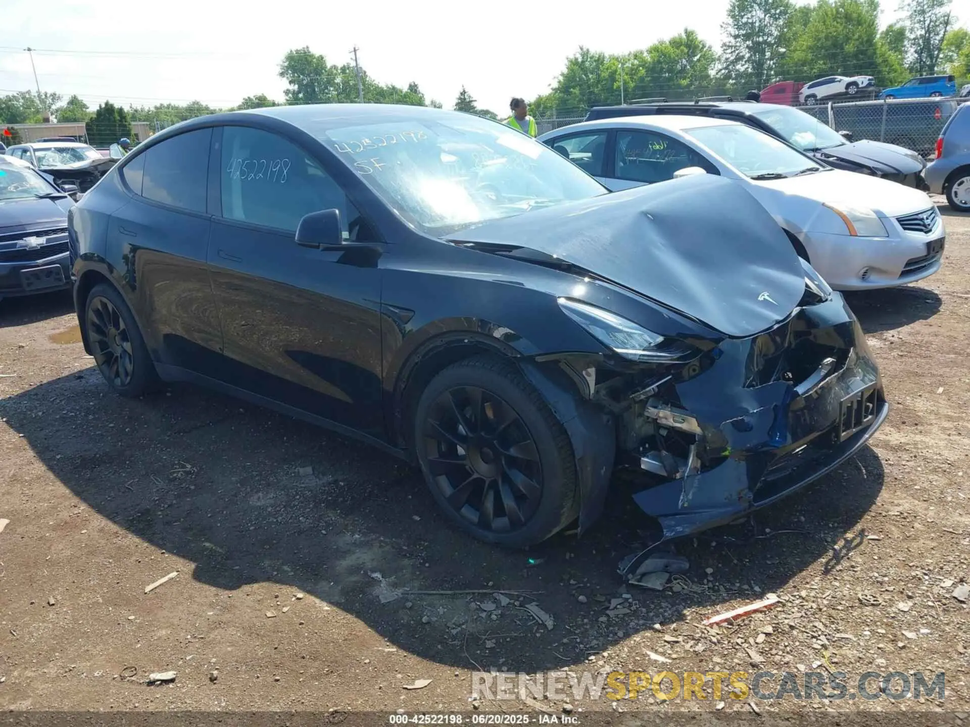 1 fotografías del automóvil dañado 7SAYGDEE8NF434074 TESLA MODEL Y 2022