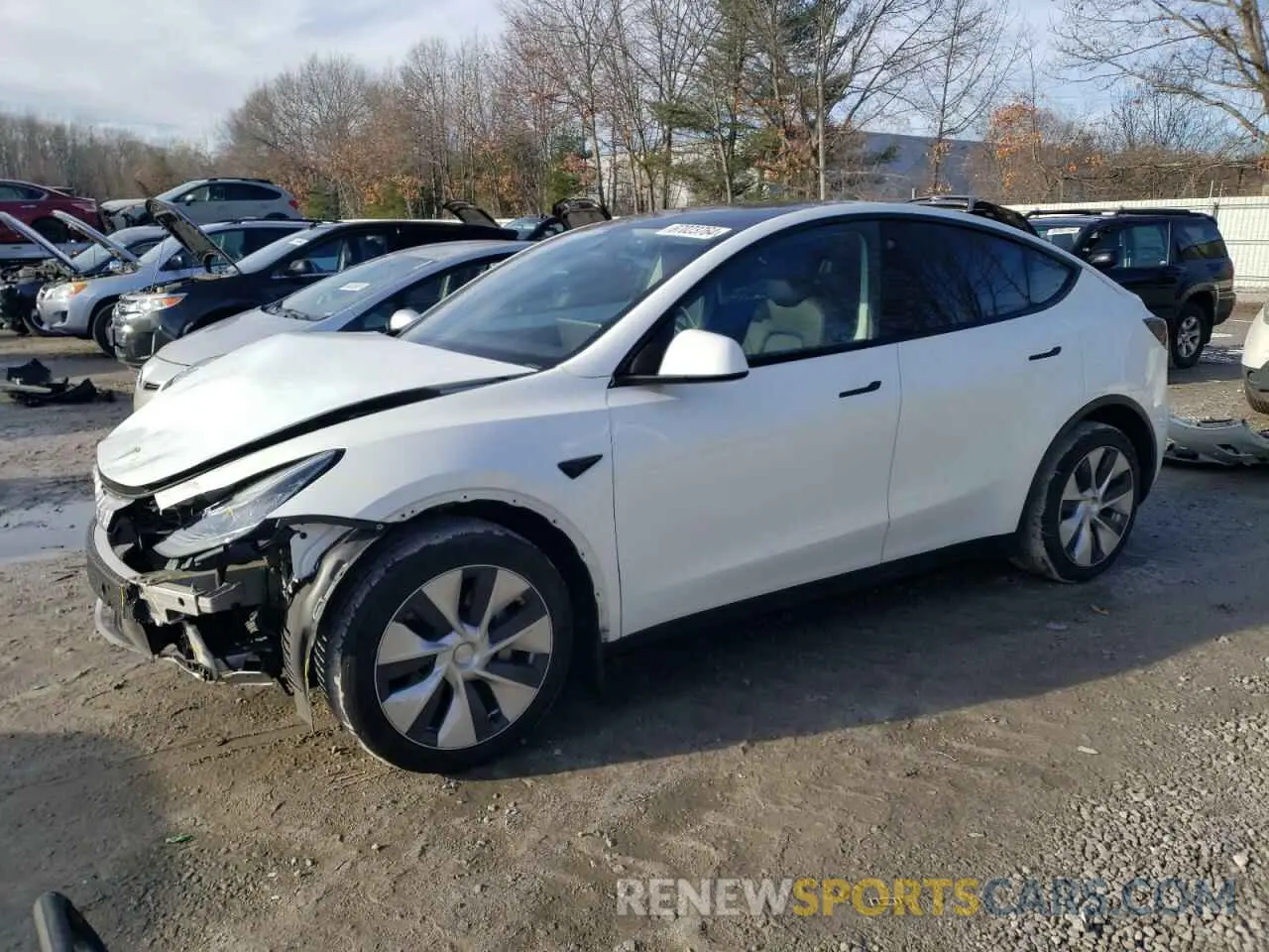 1 fotografías del automóvil dañado 7SAYGDEE8NF435001 TESLA MODEL Y 2022
