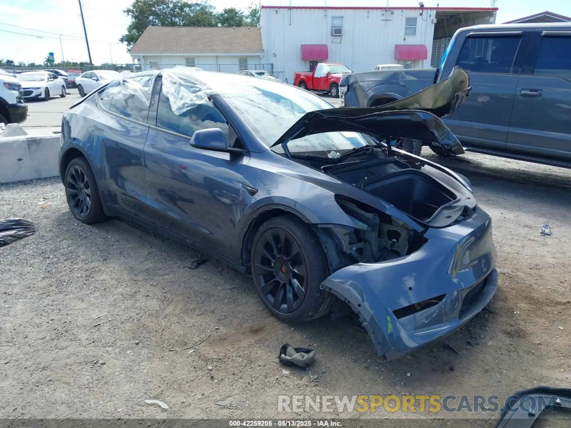 1 fotografías del automóvil dañado 7SAYGDEE8NF443194 TESLA MODEL Y 2022